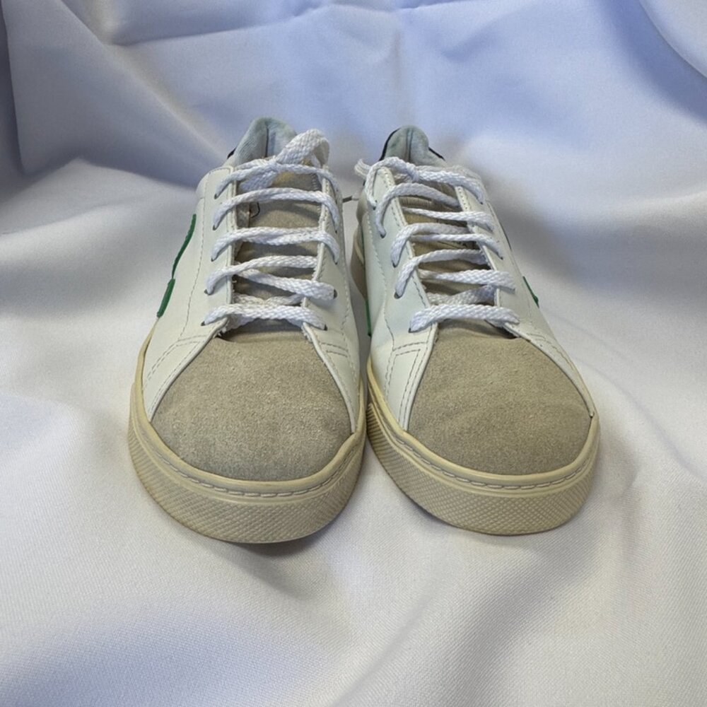 Veja White & Green Kids/Womens Tennis Shoes 5M/7M - Picture 3 of 12